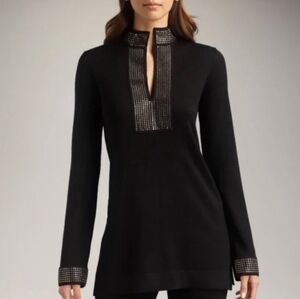 Tory Burch Medium Merino Wool Tunic Sweater